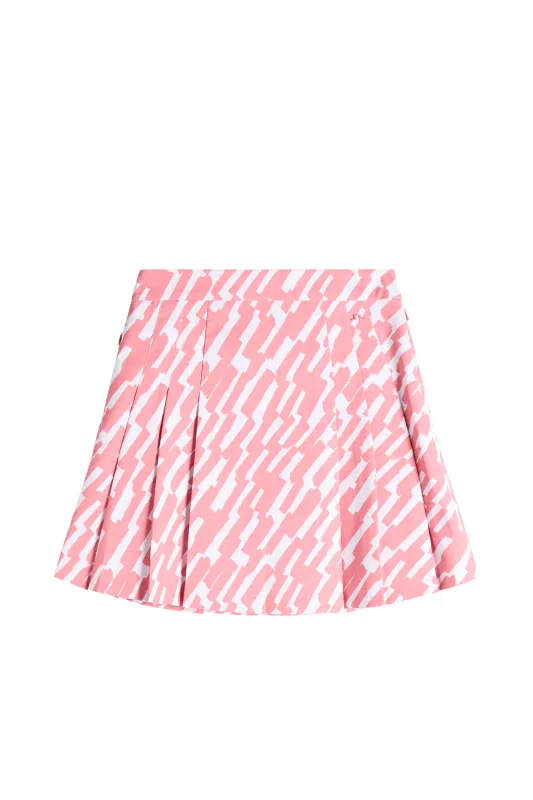 Alesia Print Skirt / Oak Flamingo M sold by J. Lindeberg