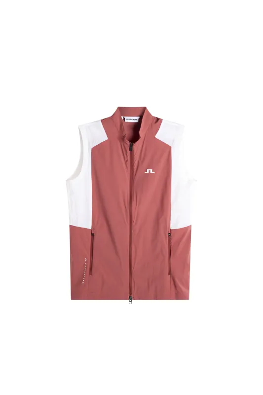 Jacs Zip Packable Vest / Apple Butter made by J. Lindeberg