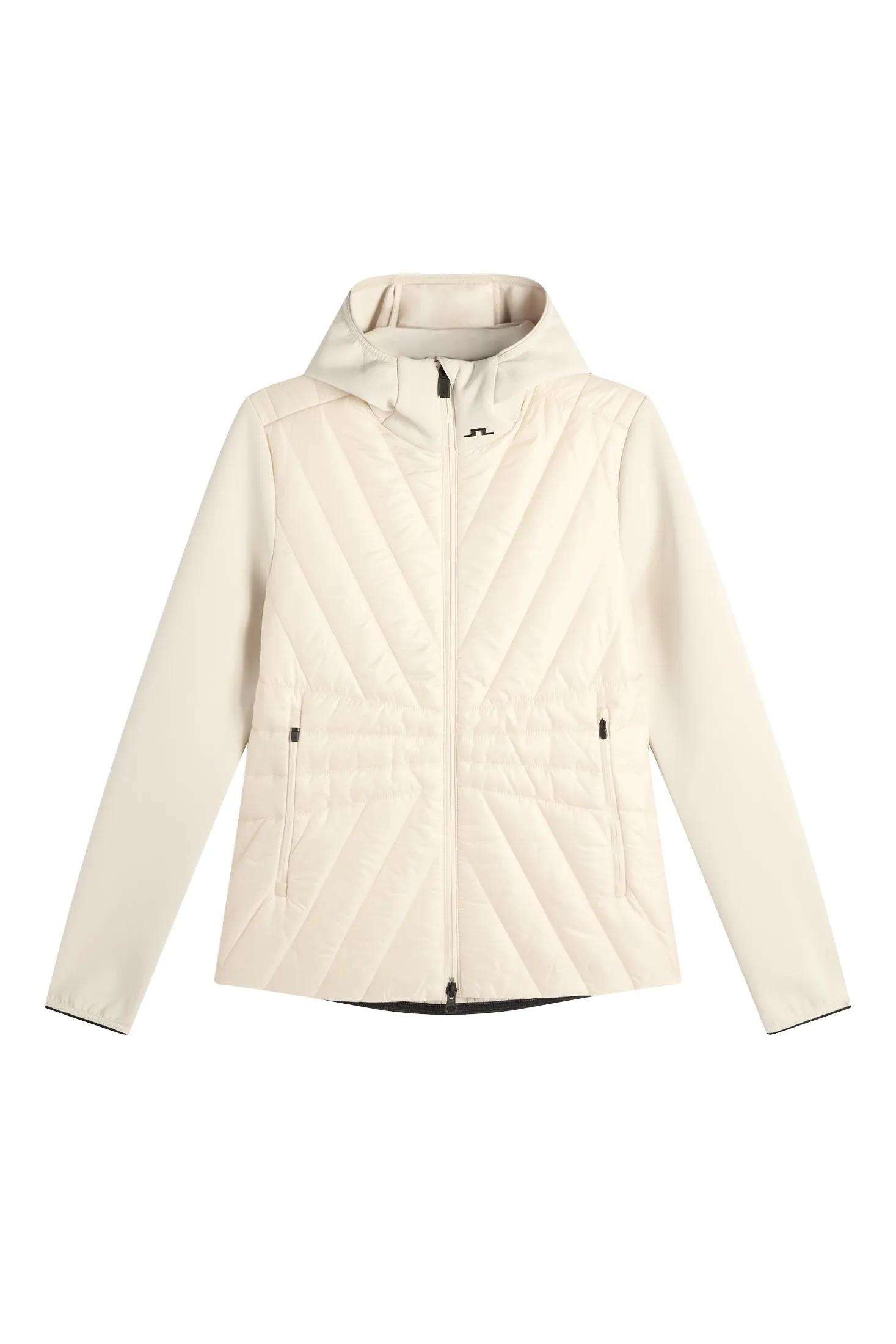 Holma Quilt Hybrid Hood / Moonbeam sold by J. Lindeberg