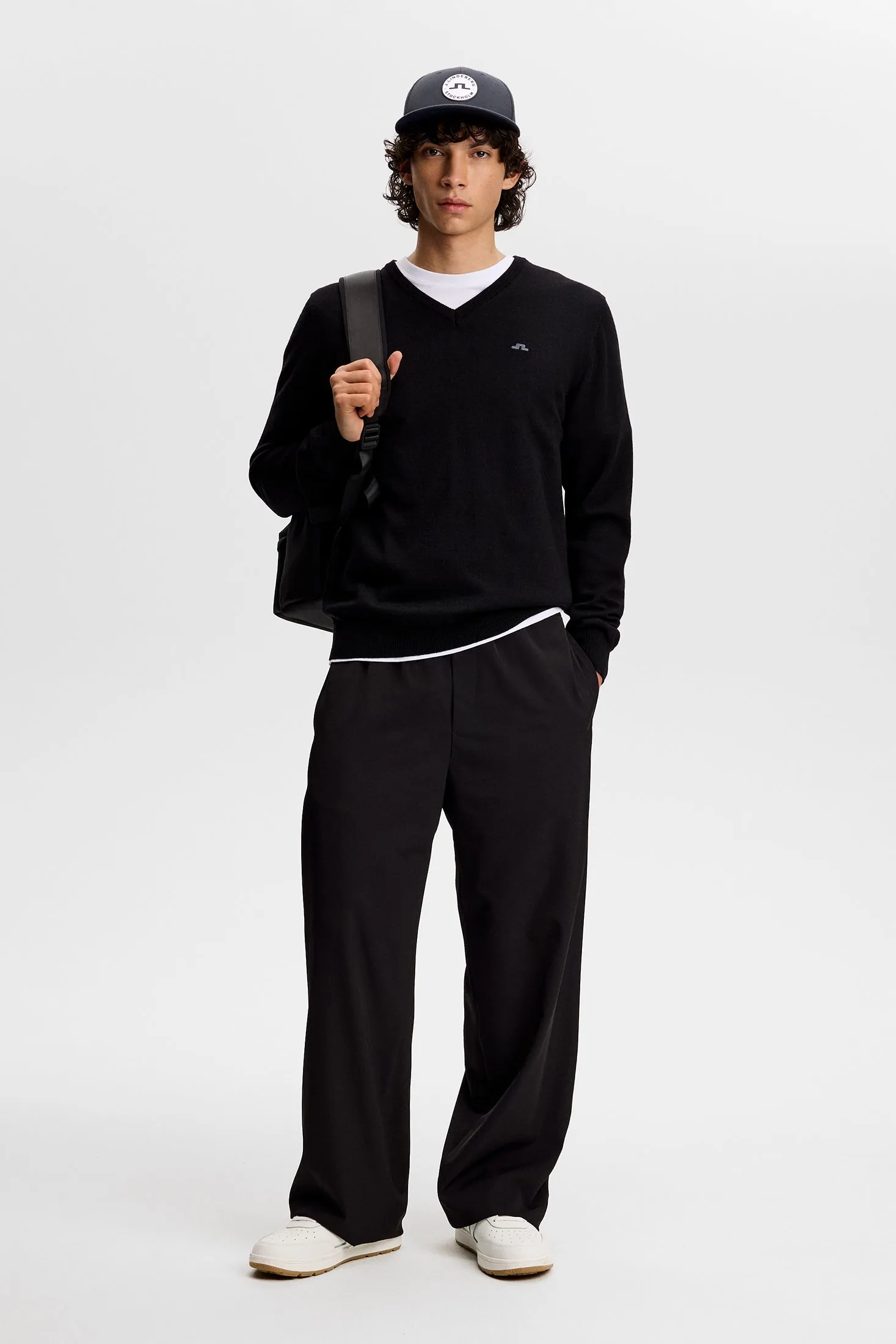 Lymann Knitted Sweater / Black sold by J. Lindeberg product image thumbnail 4