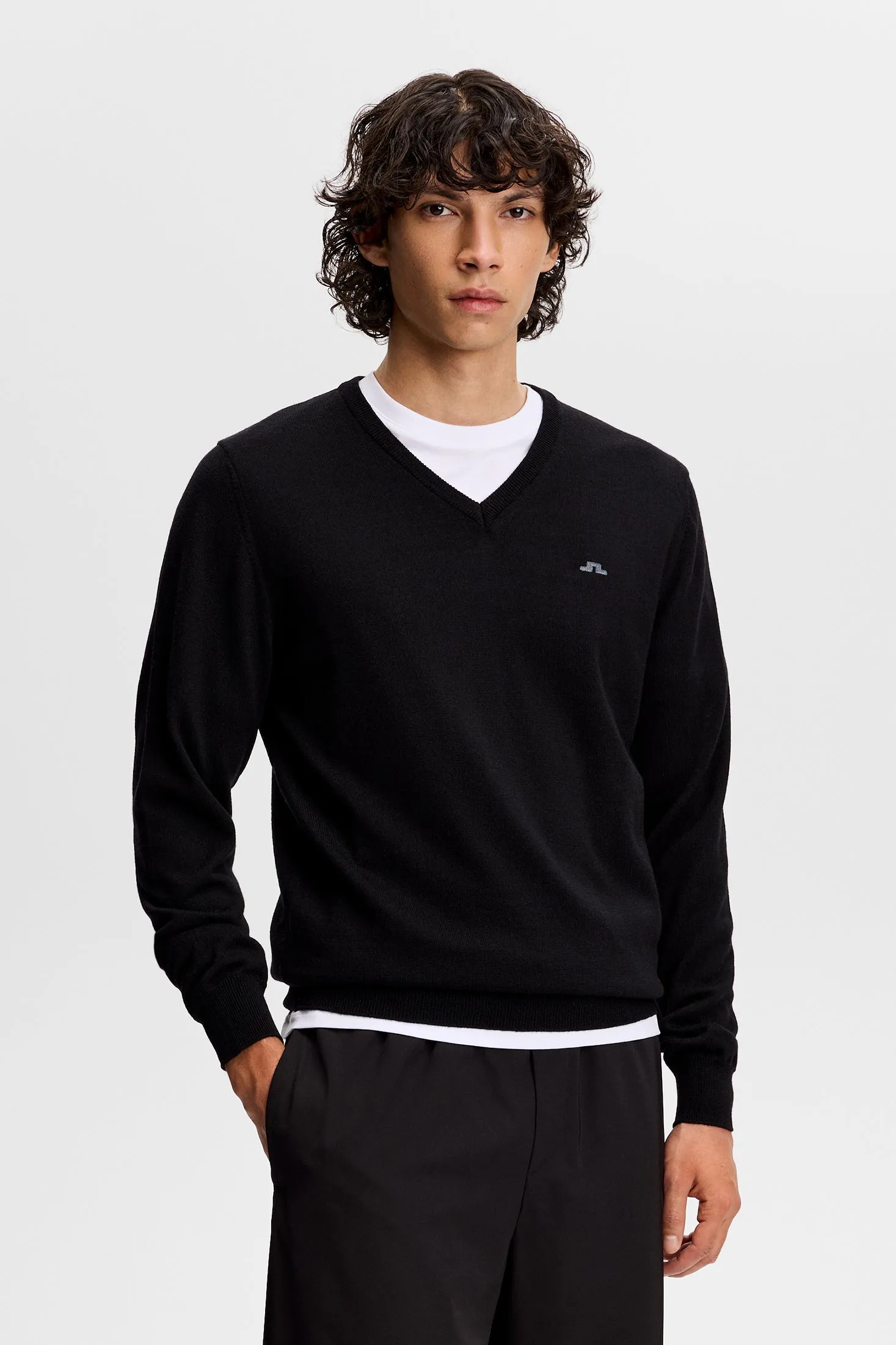 Lymann Knitted Sweater / Black sold by J. Lindeberg product image thumbnail 2