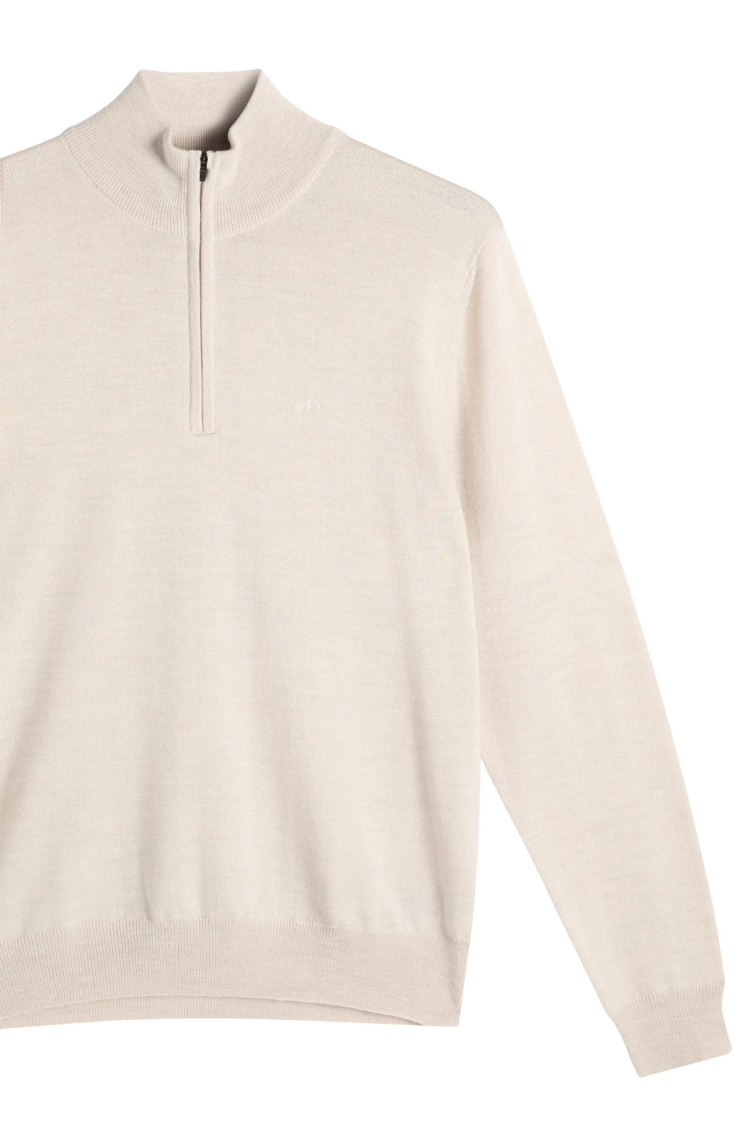 Kiyan Quarter Zip Sweater / Moonbeam Melange sold by J. Lindeberg product image thumbnail 2