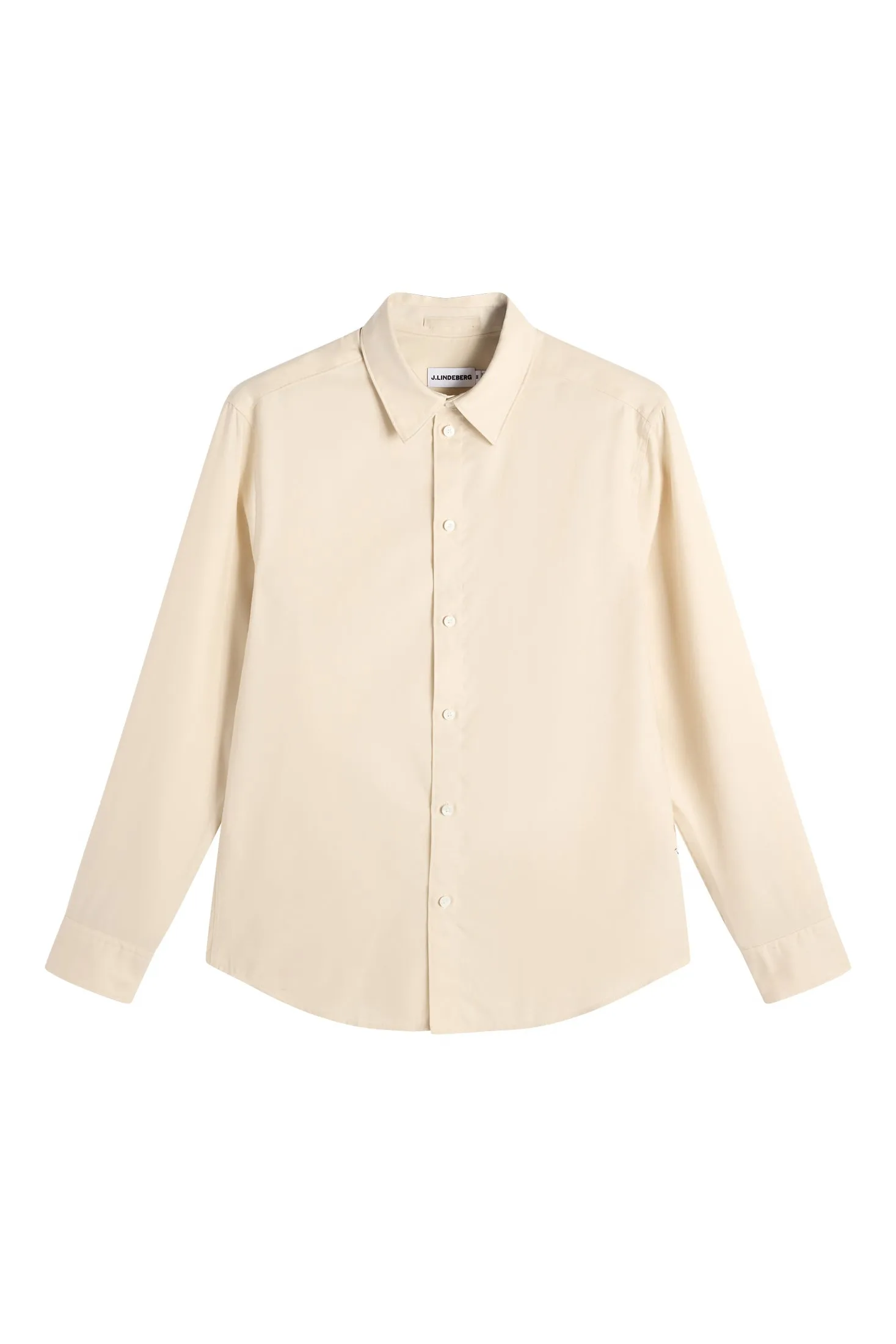 Marlon Cotton Tencel Shirt / Moonbeam sold by J. Lindeberg