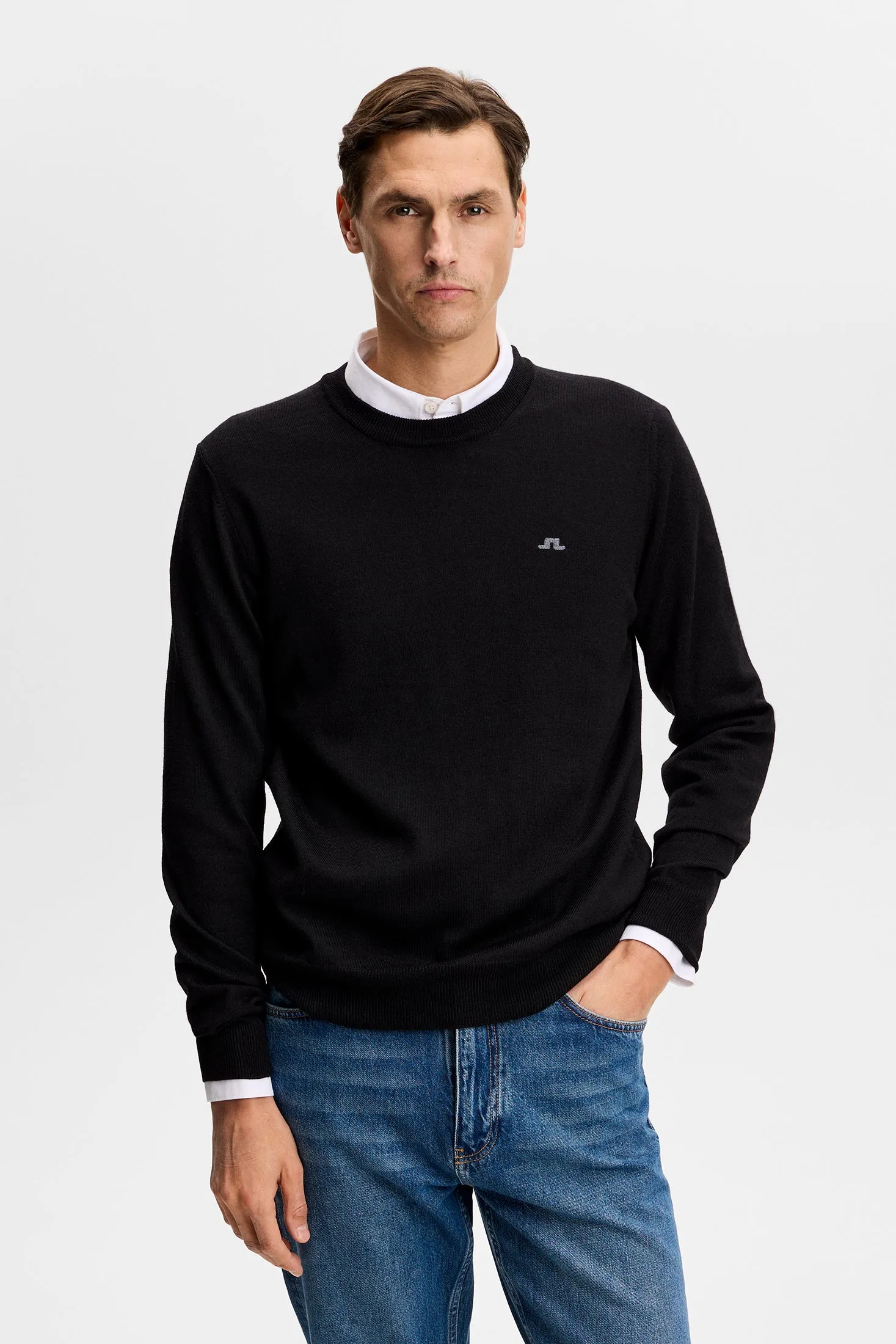 Keane Merino Crew Neck / Black sold by J. Lindeberg product image thumbnail 2