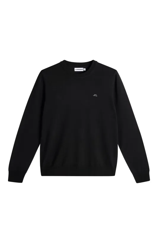 Keane Merino Crew Neck / Black made by J. Lindeberg