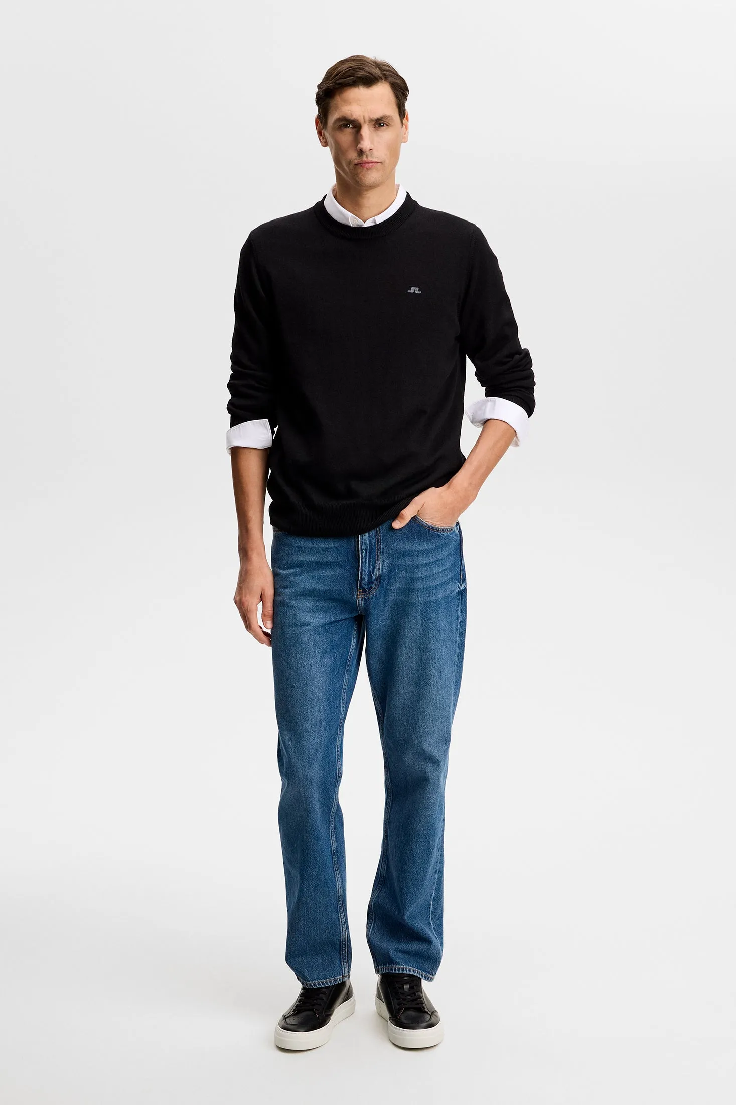 Keane Merino Crew Neck / Black sold by J. Lindeberg product image thumbnail 4