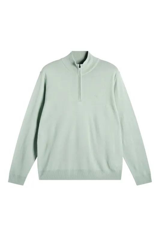 Kiyan Quarter Zip Sweater / Jadeite made by J. Lindeberg