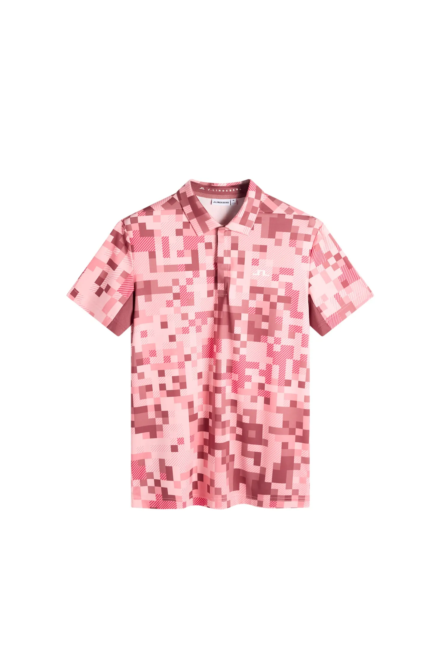Dario Tour Print Polo / Tour 26 Pink L sold by J. Lindeberg