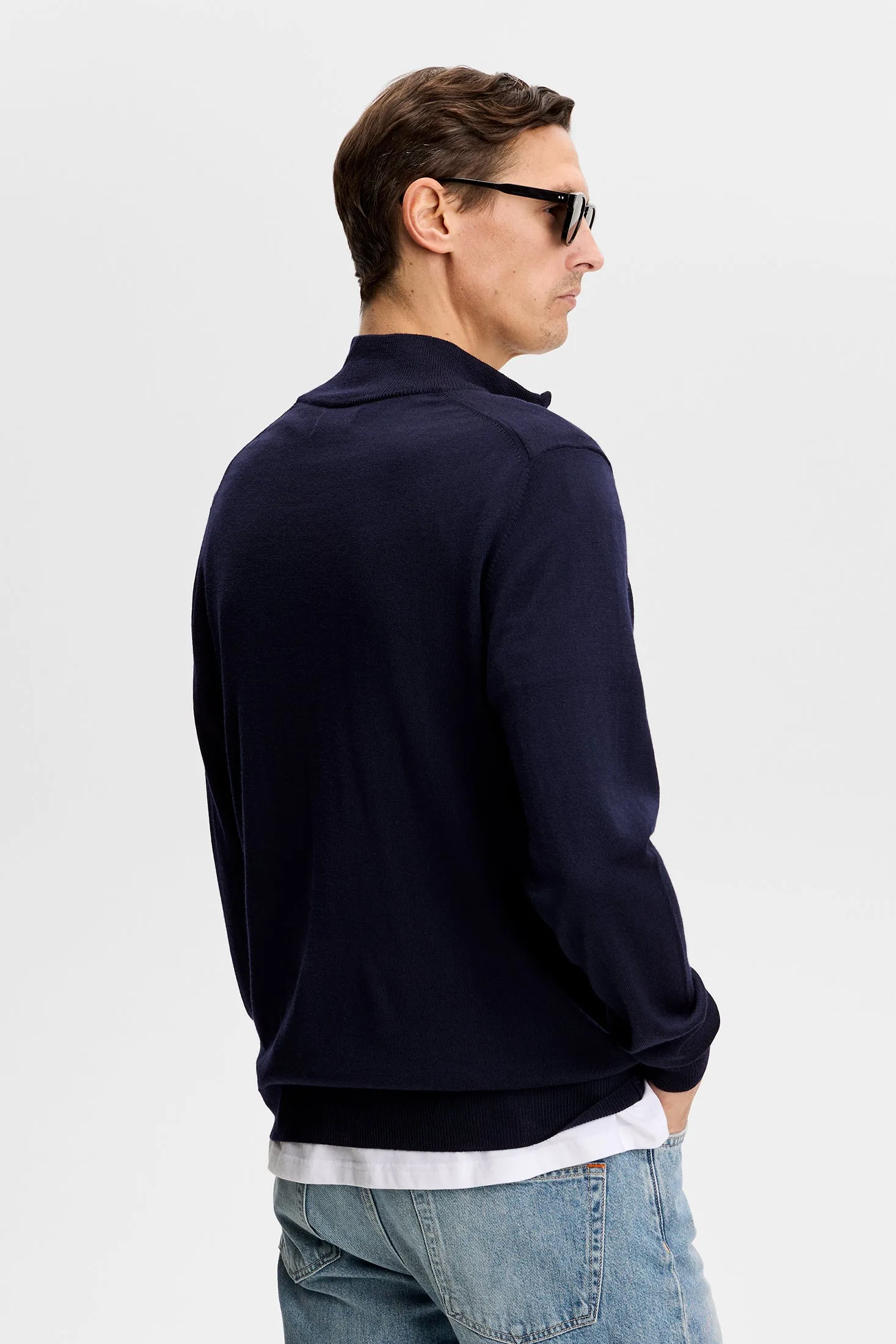 Kiyan Quarter Zip Sweater / JL Navy sold by J. Lindeberg product image thumbnail 3