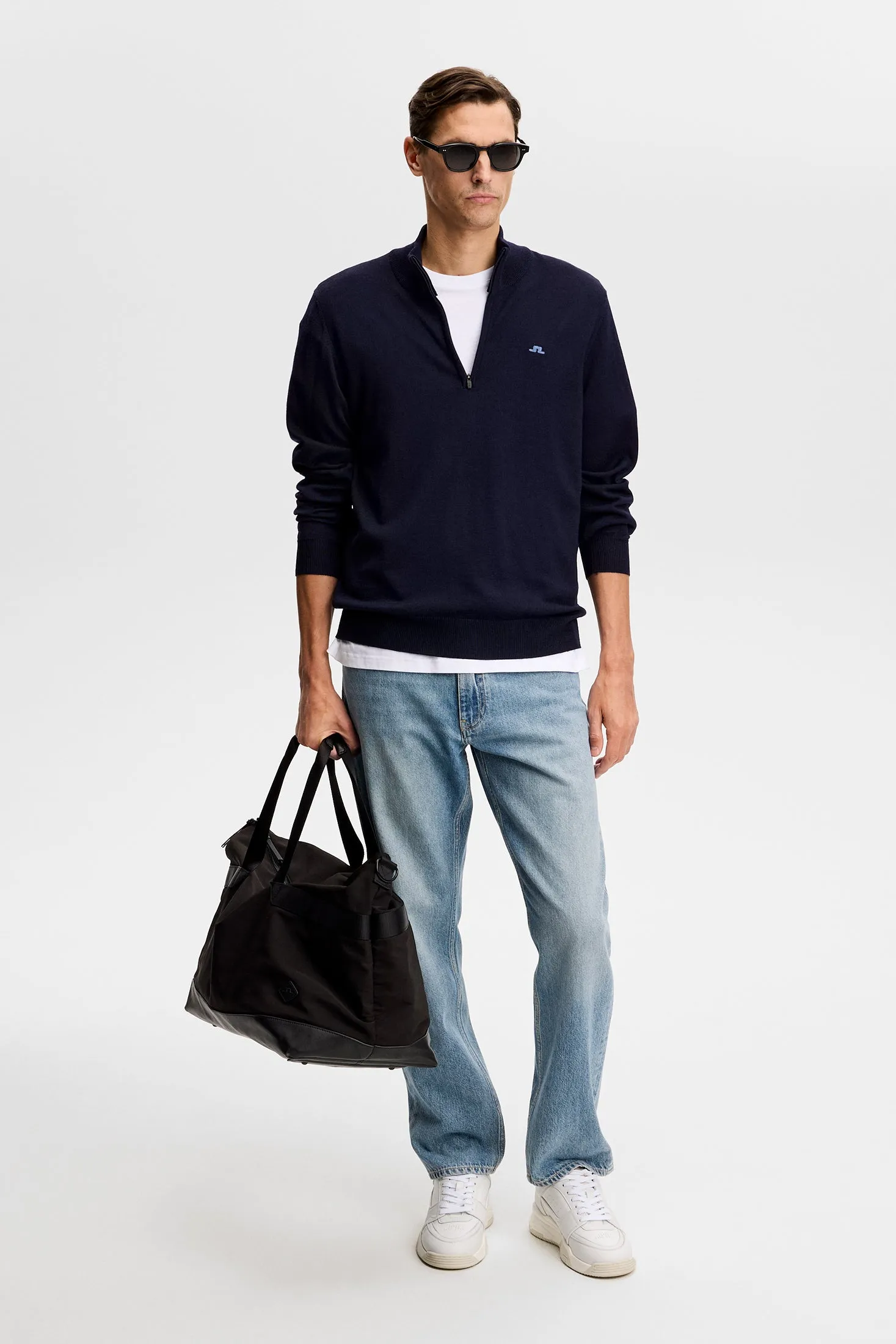 Kiyan Quarter Zip Sweater / JL Navy sold by J. Lindeberg product image thumbnail 4