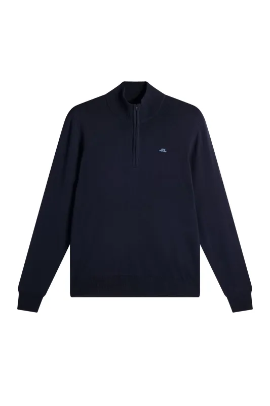 Kiyan Quarter Zip Sweater / JL Navy made by J. Lindeberg