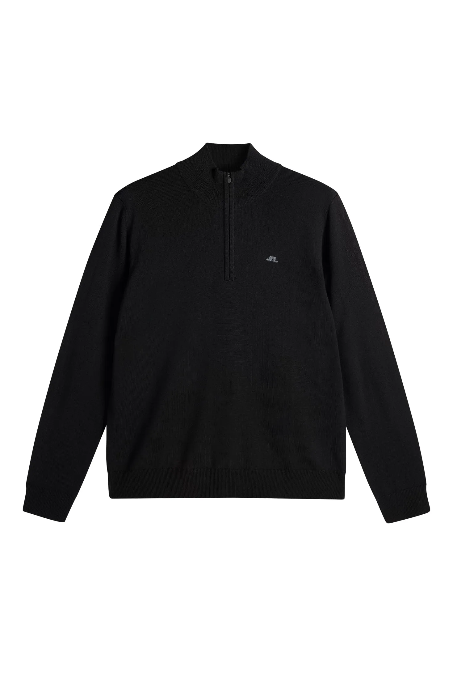 Kiyan Quarter Zip Sweater / Black sold by J. Lindeberg