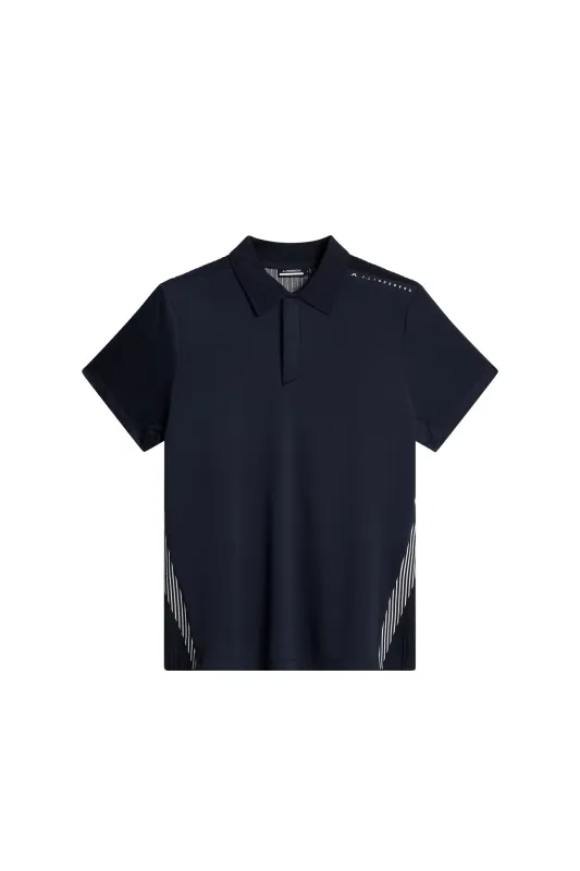 Aleks Hybrid Knit Polo Shirt / JL Navy made by J. Lindeberg