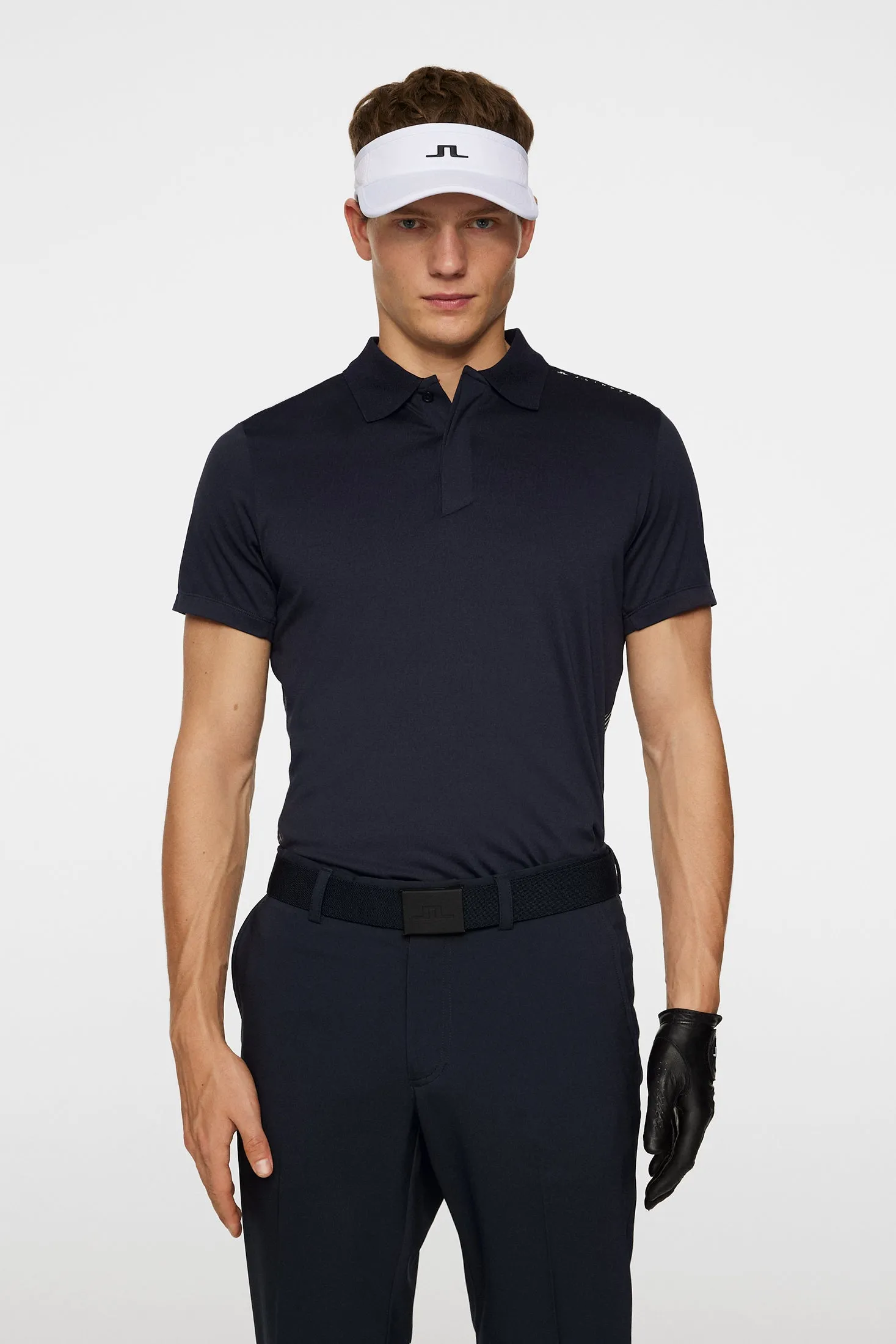 Aleks Hybrid Knit Polo Shirt / JL Navy sold by J. Lindeberg product image thumbnail 3