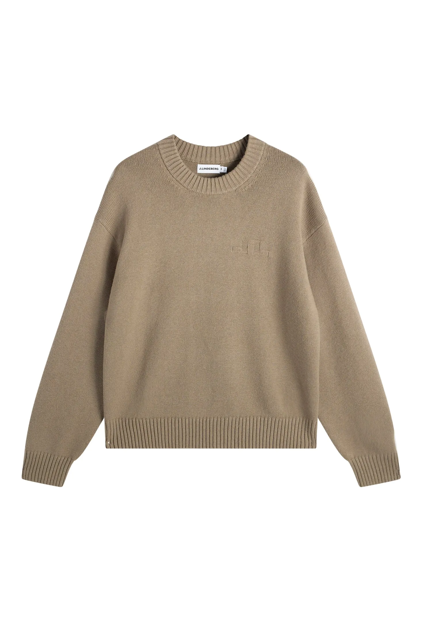 Eddy Cotton Wool Crew Neck / Brindle sold by J. Lindeberg