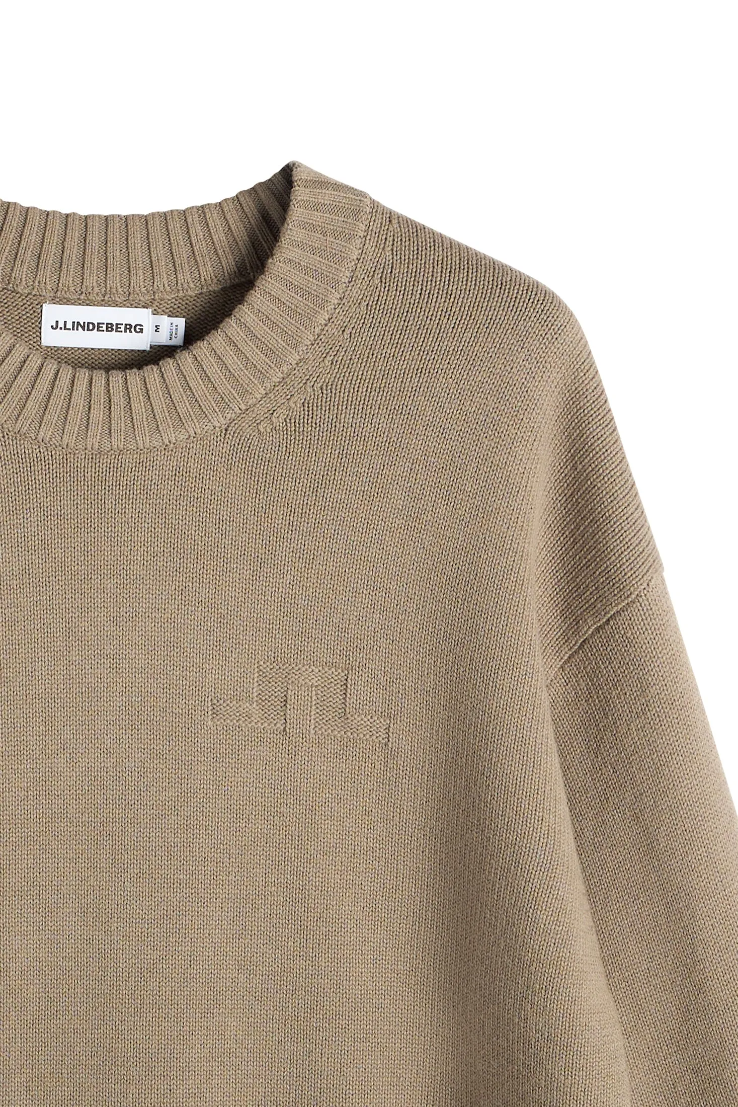 Eddy Cotton Wool Crew Neck / Brindle sold by J. Lindeberg product image thumbnail 2