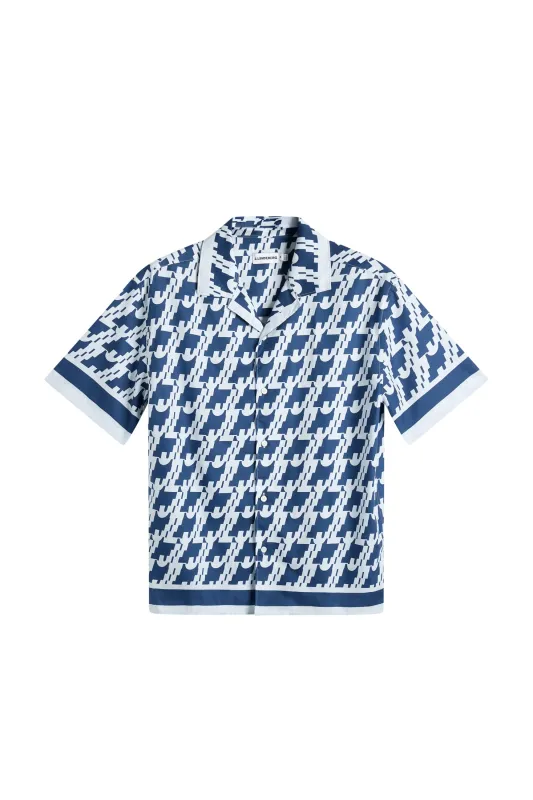 Ellis Border Resort Shirt / Estate Blue made by J. Lindeberg