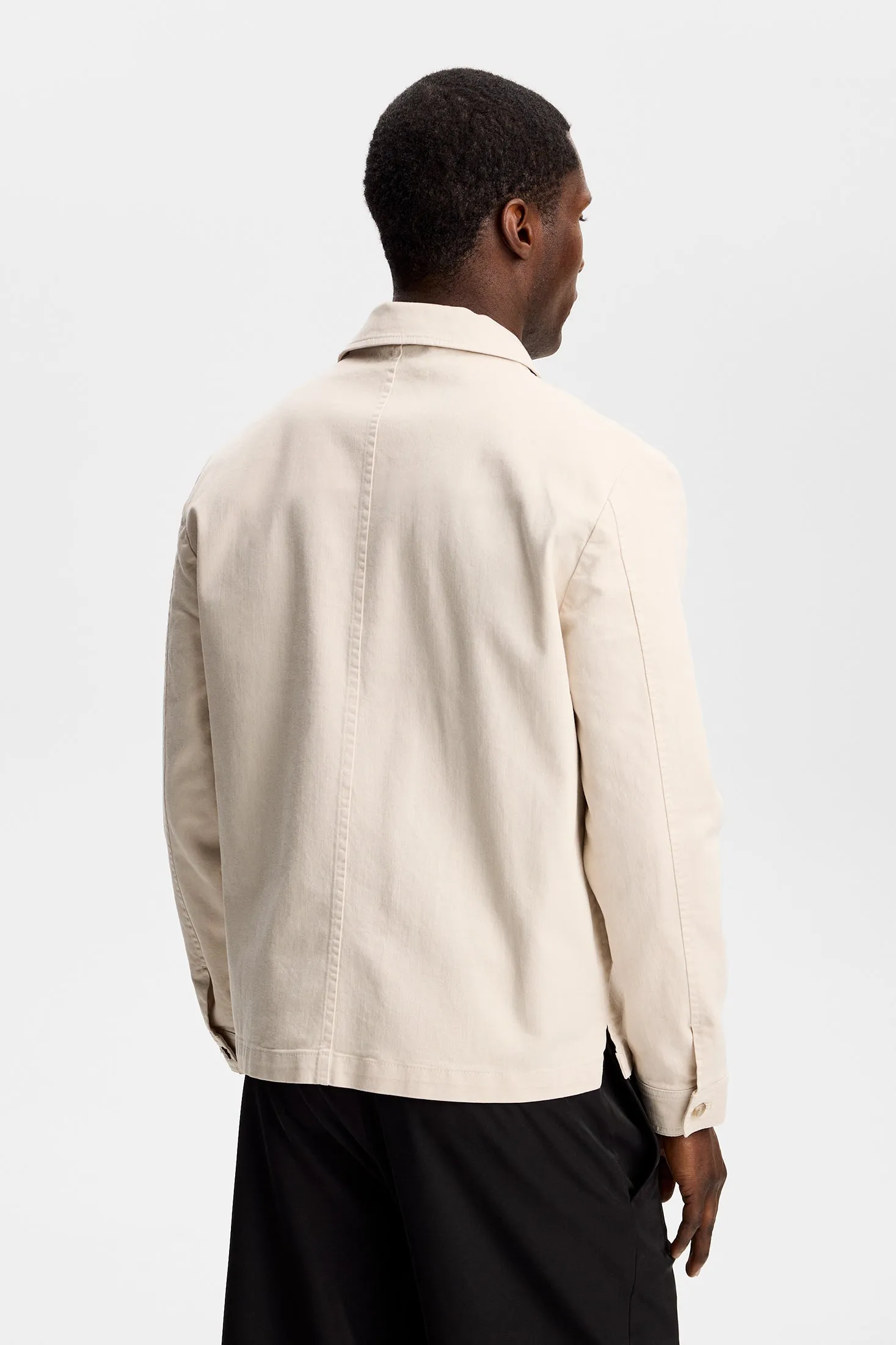 Julius Cotton Twill Overshirt / Moonbeam sold by J. Lindeberg product image thumbnail 3