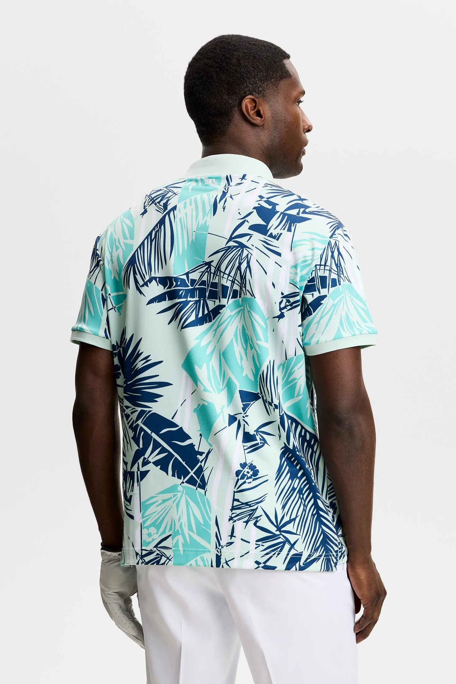 Tour Tech Print Polo / Grove Blue L sold by J. Lindeberg product image thumbnail 3