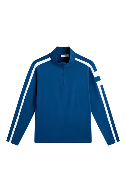 Keaton Quarter Zip Mid Layer / Estate Blue made by J. Lindeberg