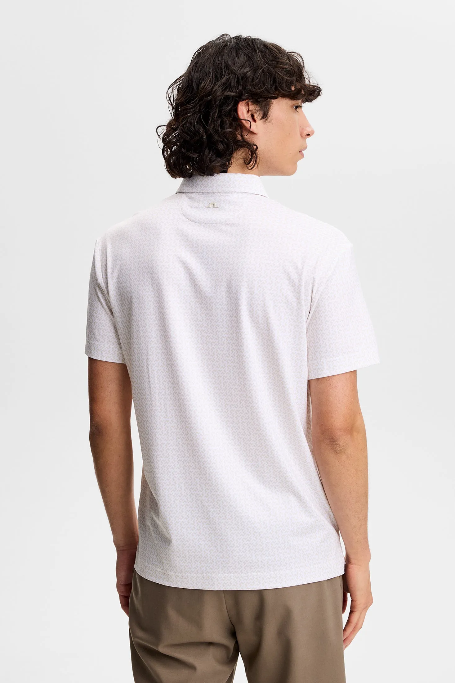 Bala Print Polo / Bias Bridge White Moonbeam S sold by J. Lindeberg product image thumbnail 3