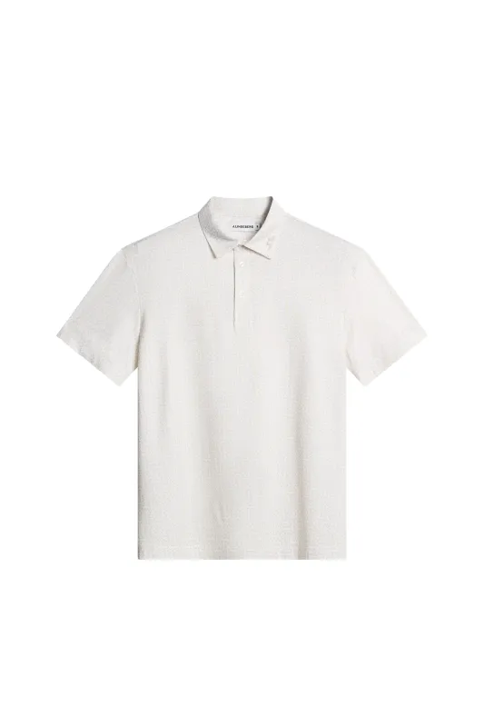 Bala Print Polo / Bias Bridge White Moonbeam S made by J. Lindeberg