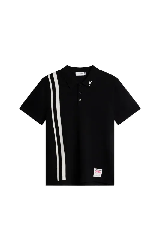 30Y Wallis Knit Polo / Black made by J. Lindeberg