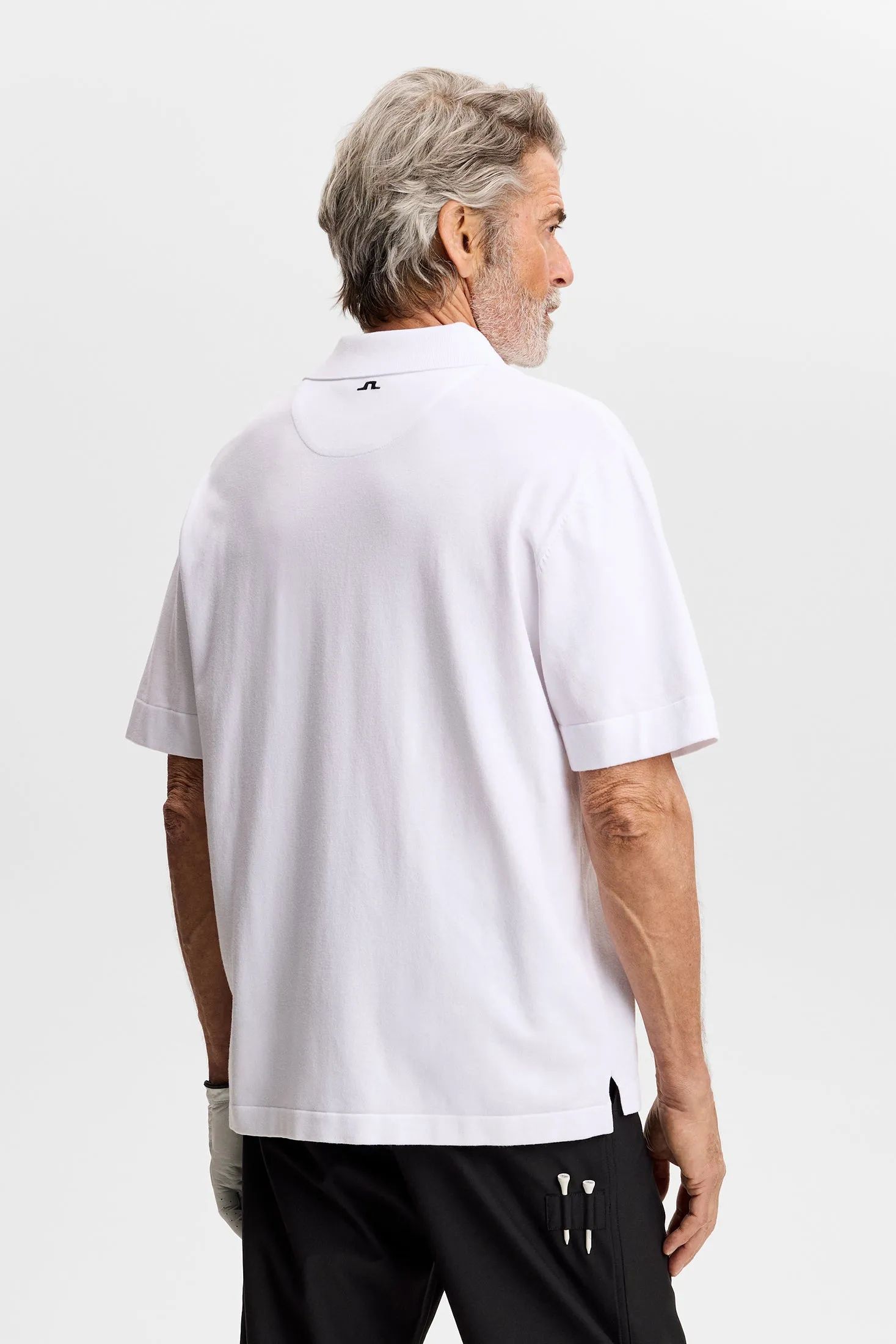 30Y Jesper Retro Relaxed Polo / White sold by J. Lindeberg product image thumbnail 3