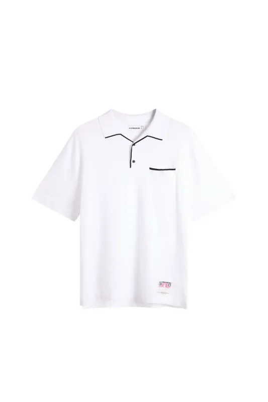 30Y Jesper Retro Relaxed Polo / White made by J. Lindeberg
