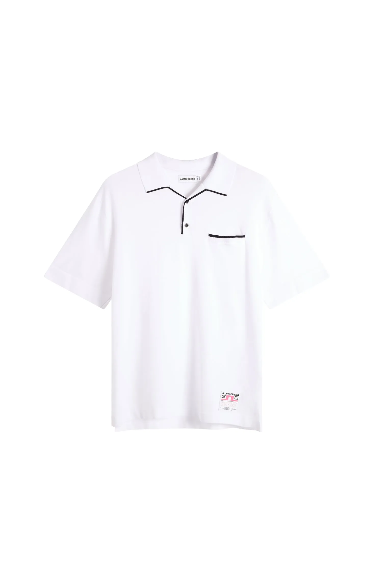 30Y Jesper Retro Relaxed Polo / White sold by J. Lindeberg