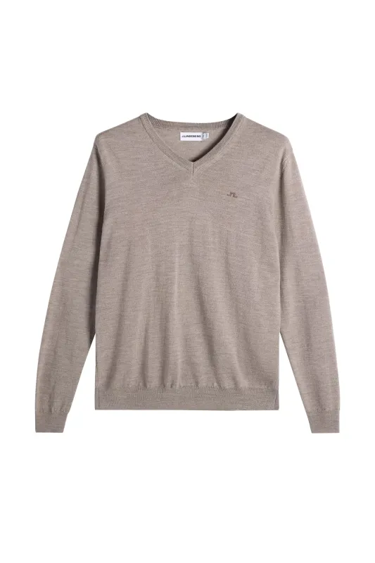 Lymann Knitted Sweater / Brindle Melange made by J. Lindeberg