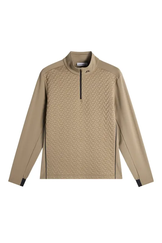 Lassy Quarter Zip Mid layer / Brindle made by J. Lindeberg