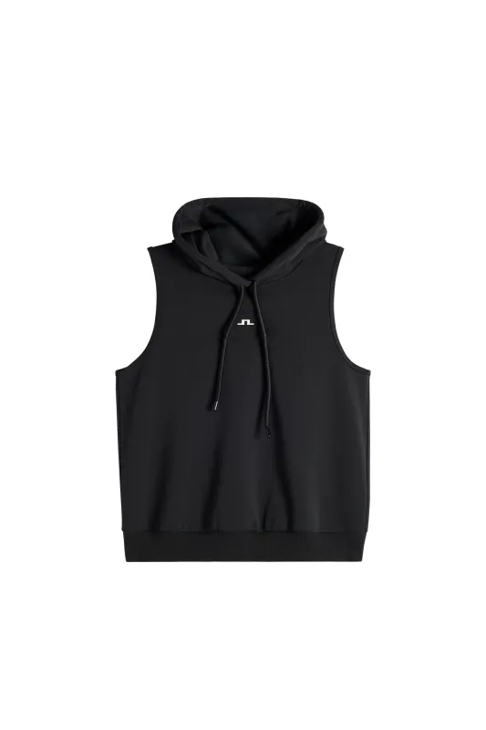 Sarah Sleeveless Hood / Black made by J. Lindeberg