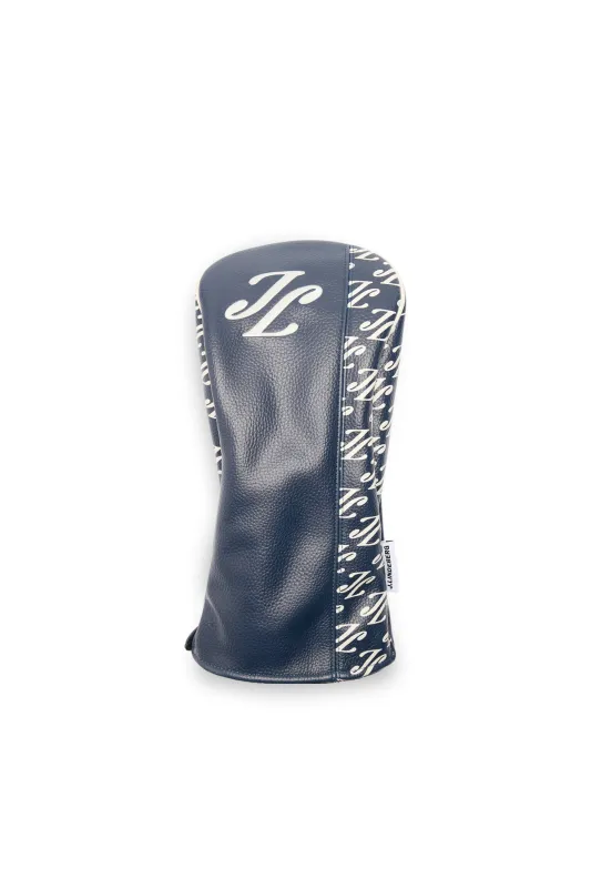 JL Driver Club Headcover Print / Cardi Ligature Navy M made by J. Lindeberg