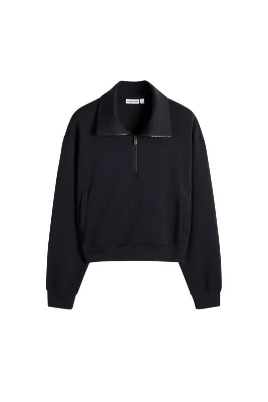 Funnel Zip Sweatshirt / Black made by J. Lindeberg