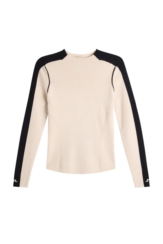 Vale Rib Knit Longsleeve / Moonbeam made by J. Lindeberg