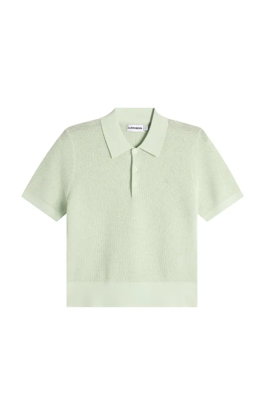 Blake Structure Knit Polo / Subtle Green made by J. Lindeberg