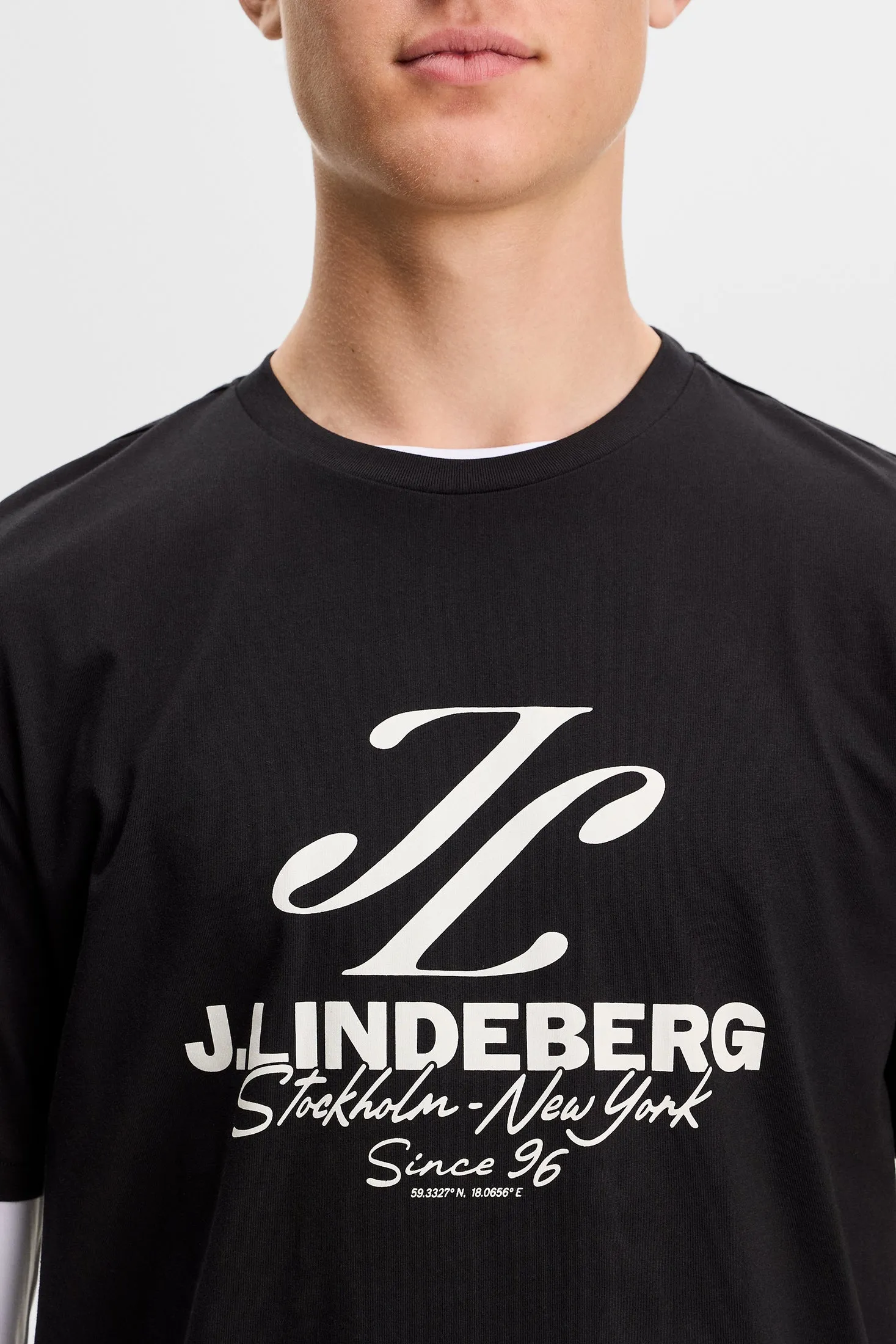 Alpha Graphic T-shirt / Black sold by J. Lindeberg product image thumbnail 5