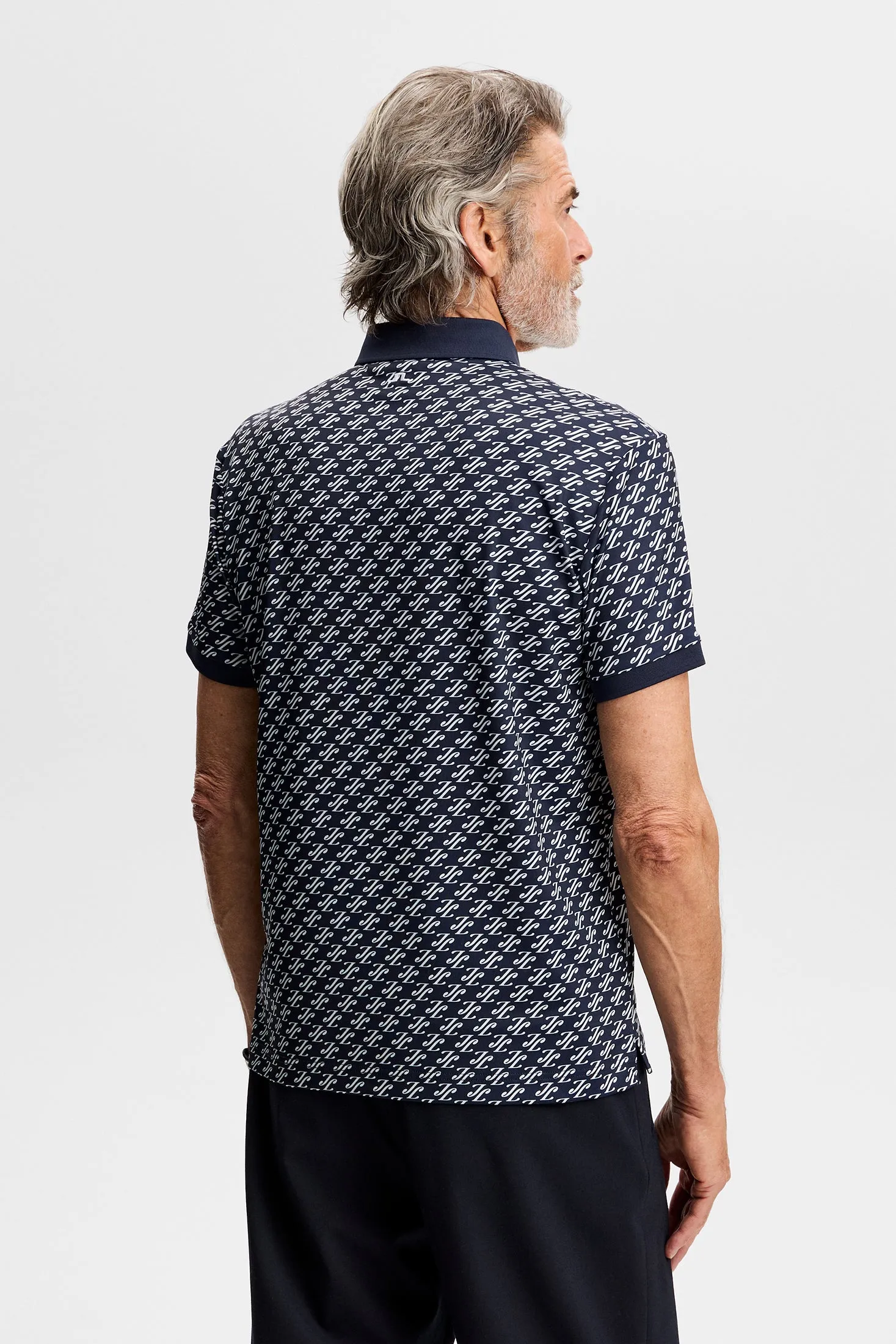Tour Tech Print Polo / Bunker Fade Navy Set M sold by J. Lindeberg product image thumbnail 3