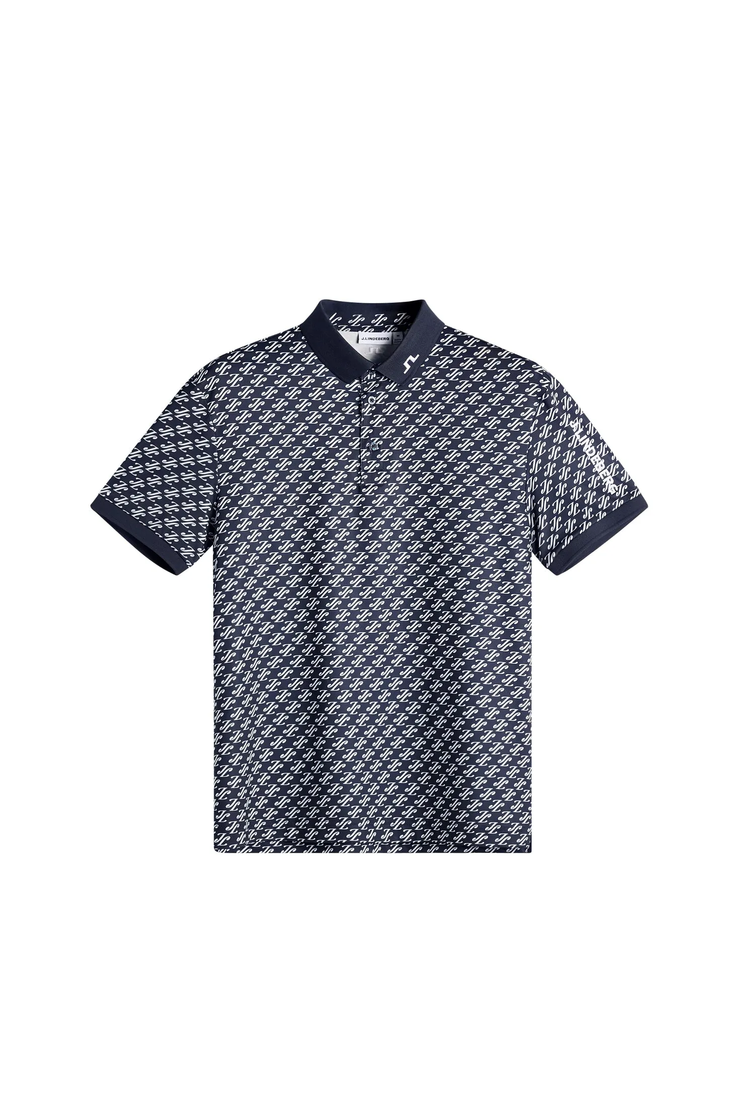 Tour Tech Print Polo / Bunker Fade Navy Set M sold by J. Lindeberg