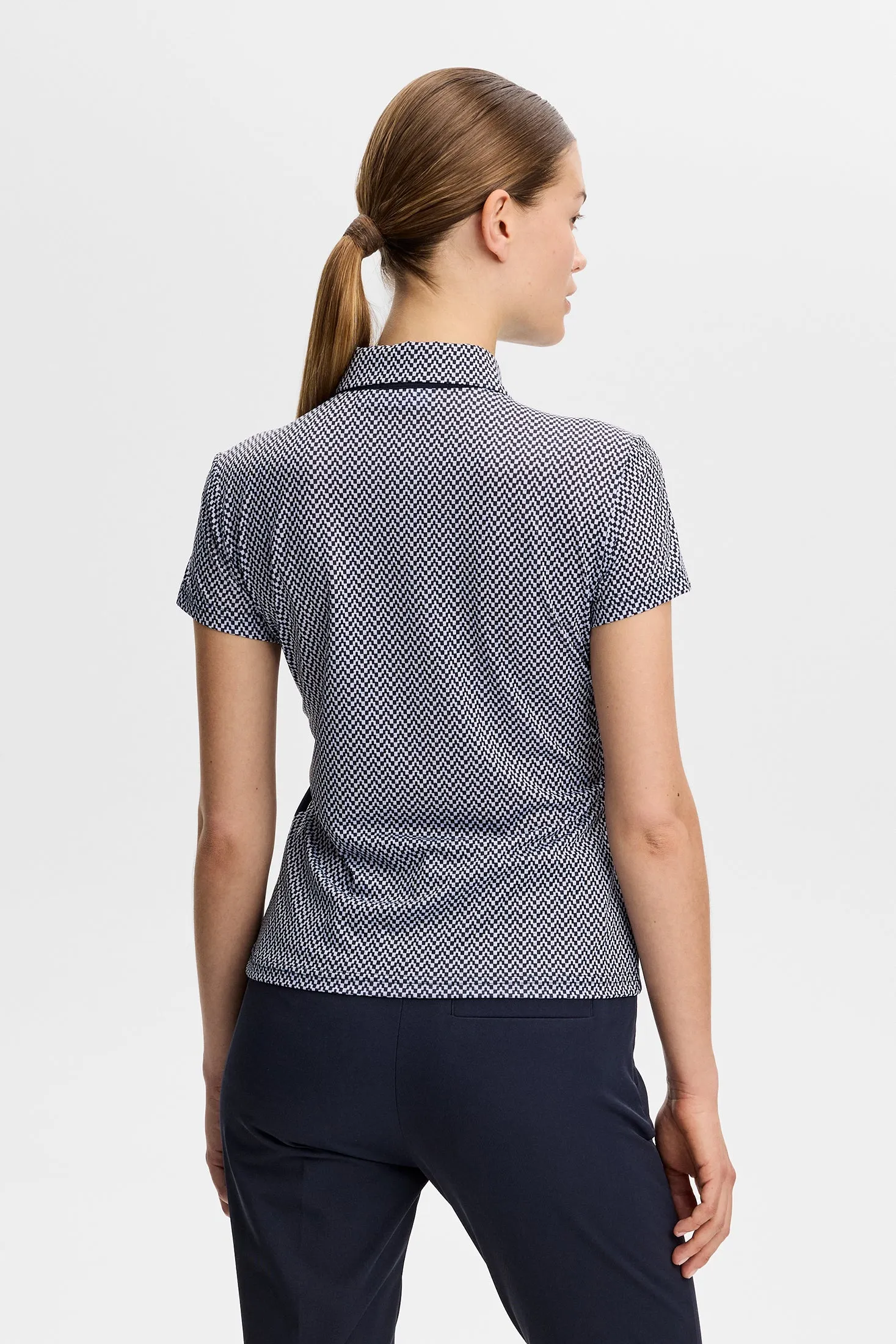 Cara Polo Print / JL Navy sold by J. Lindeberg product image thumbnail 4