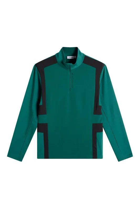 Finn Quarter Zip Mid Layer / Forest Biome made by J. Lindeberg