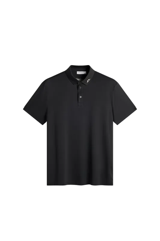 KV Print Polo / Black made by J. Lindeberg