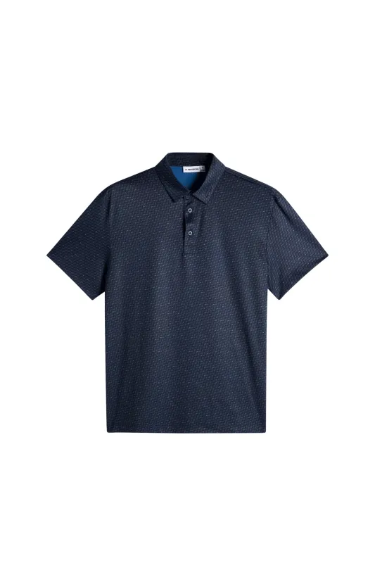 Tod Print Polo / Bias Bridge Micro Navy Set made by J. Lindeberg