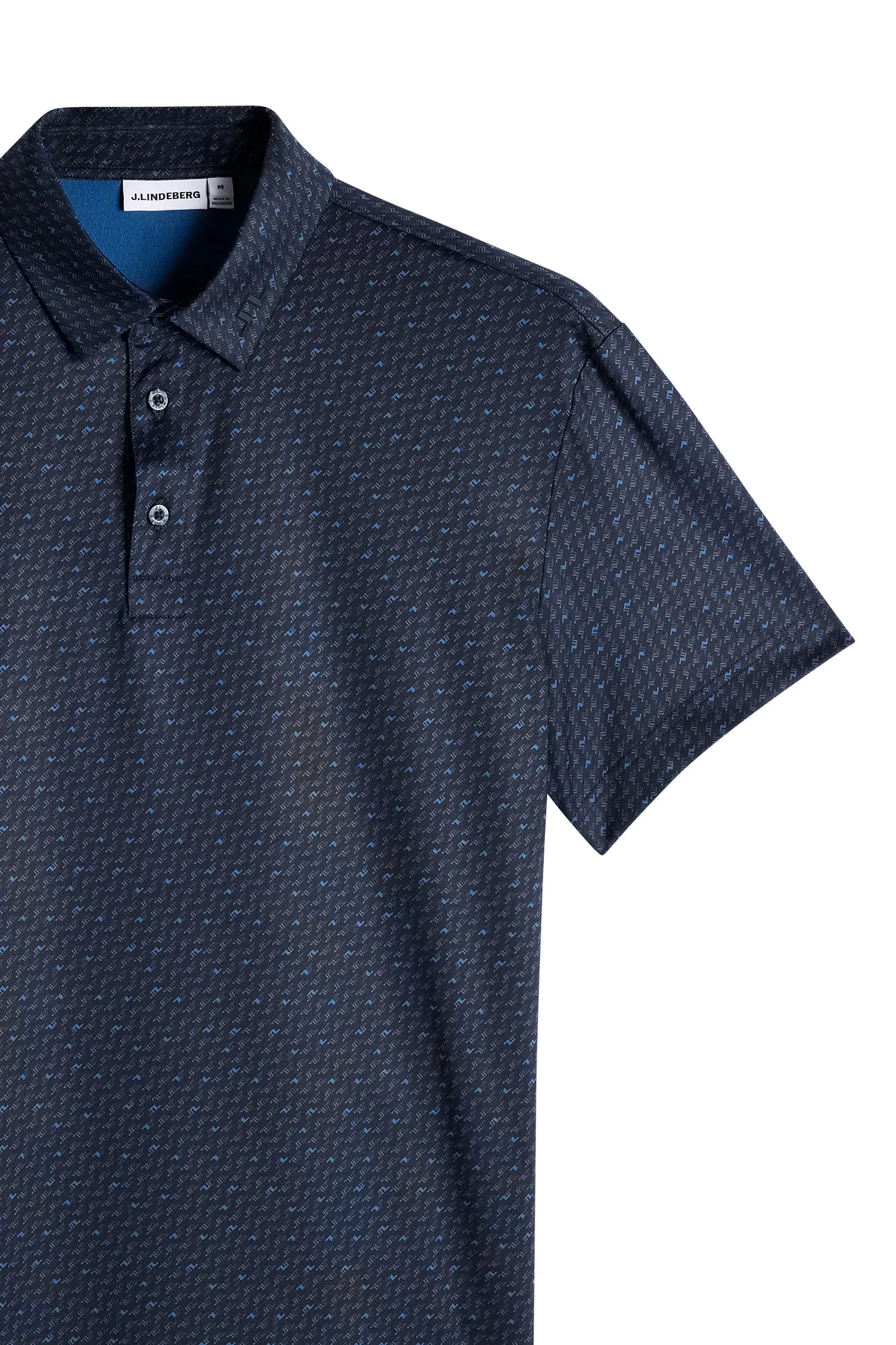 Tod Print Polo / Bias Bridge Micro Navy Set sold by J. Lindeberg product image thumbnail 2