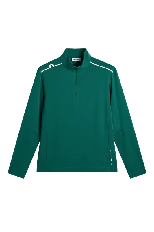 Leon Quarter Zip Mid Layer / Forest Biome made by J. Lindeberg