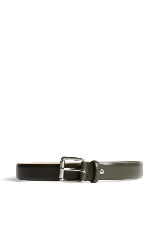 Bill Leather Belt / Forest Green made by J. Lindeberg