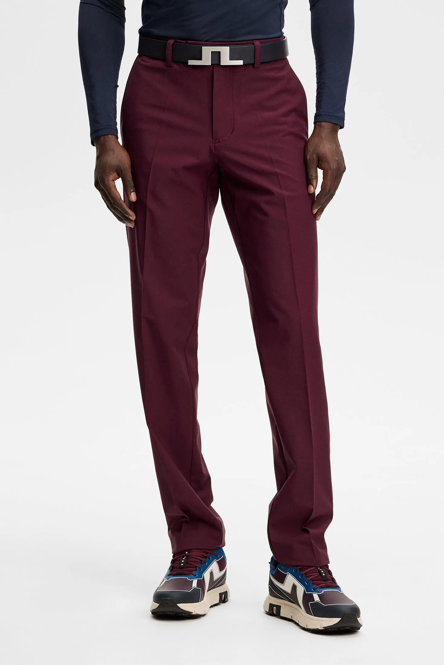 Mitch pant Micro High Stretch / Winetasting sold by J. Lindeberg product image thumbnail 3