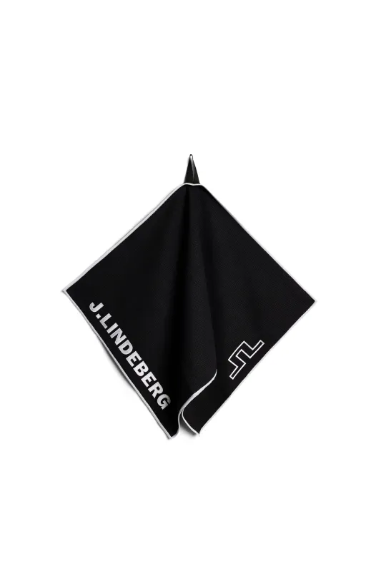 JL Golf Towel / Black made by J. Lindeberg
