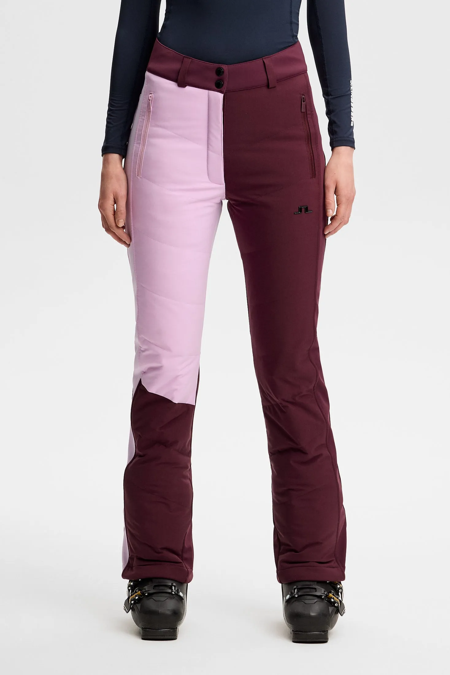 Yara Blocked Down Pant / Winetasting sold by J. Lindeberg product image thumbnail 3
